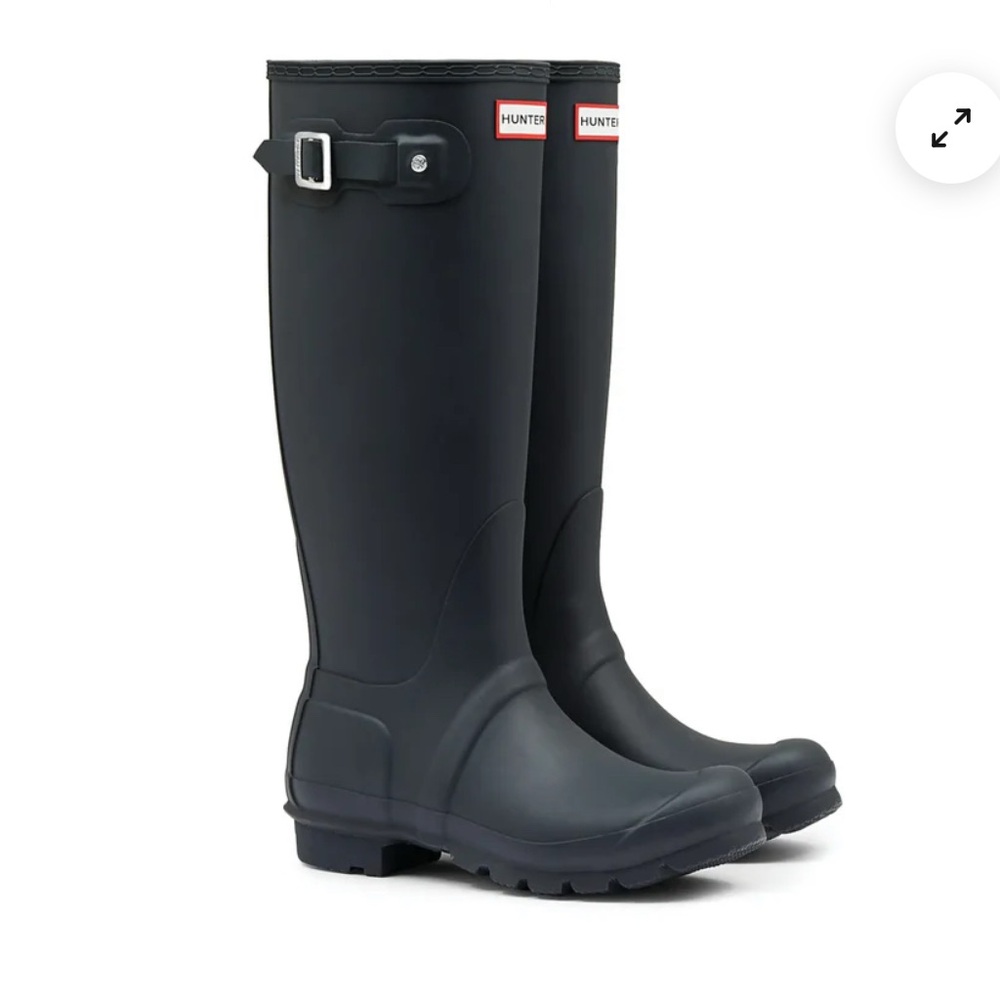 Hunter Black Tall Rain Boots